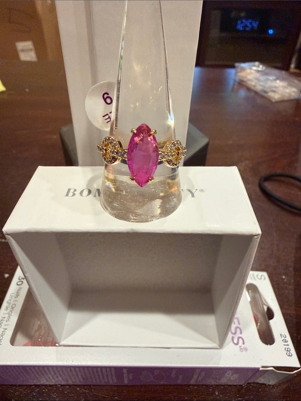 Lavender Fluorite on Gold
